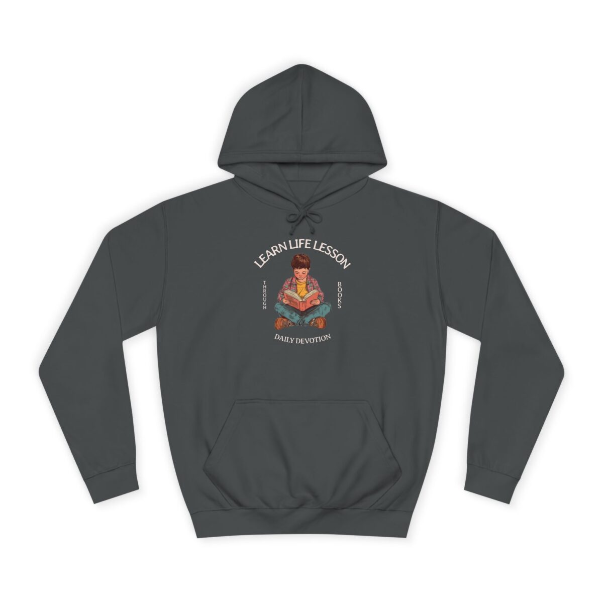 Through books Unisex College Hoodie - Image 9