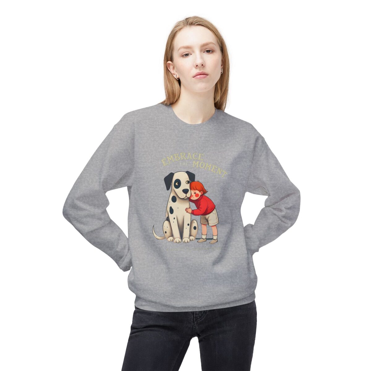 Embrace the moments Unisex Midweight Softstyle Fleece Crewneck Sweatshirt - Image 15