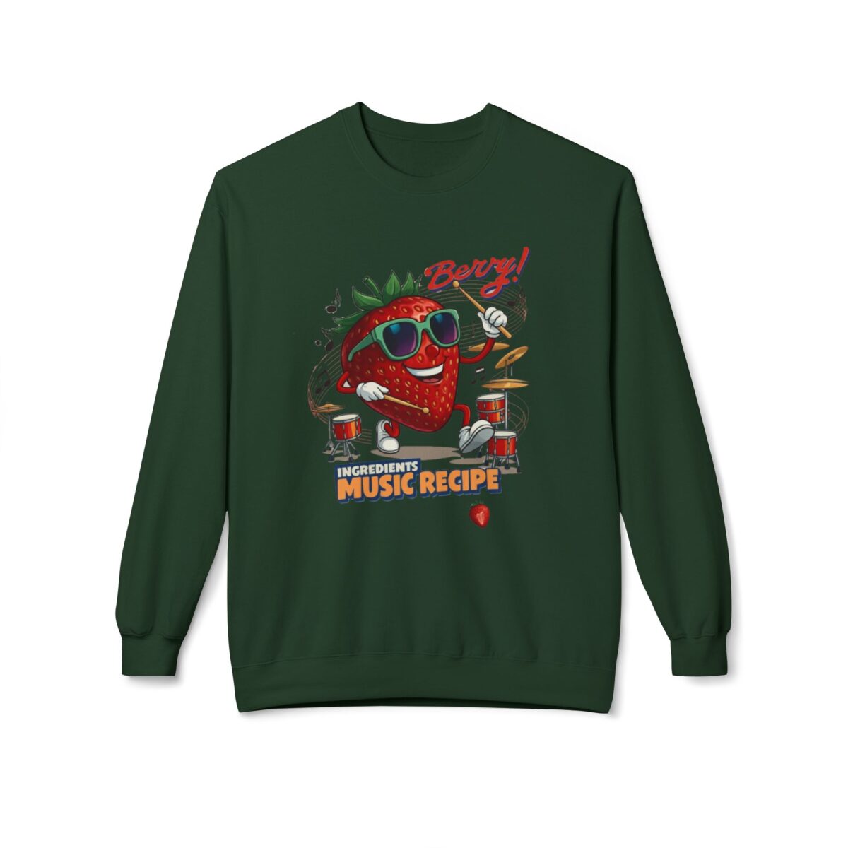Berry Unisex Midweight Softstyle Fleece Crewneck Sweatshirt - Image 9