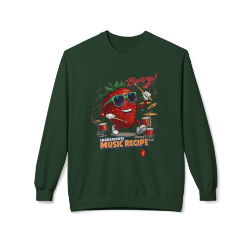 Berry Unisex Midweight Softstyle Fleece Crewneck Sweatshirt - Image 9