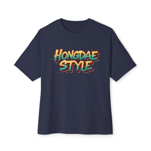 Hongdae style Unisex Oversized Boxy Tee - Image 33
