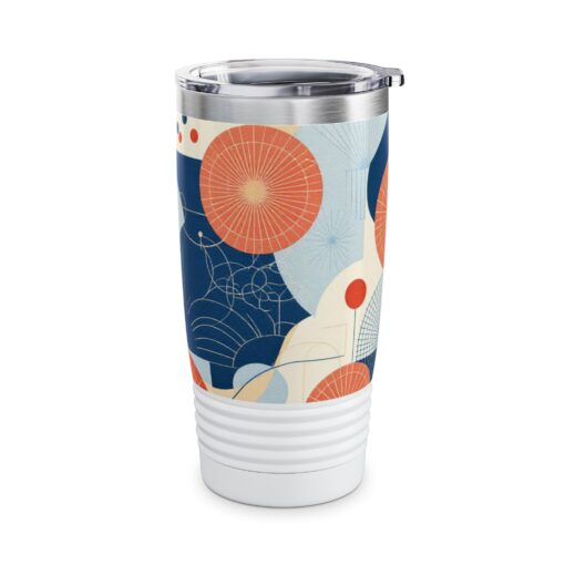 Contemporary Korean Geometric Motifs Ringneck Tumbler, 20oz - Image 4
