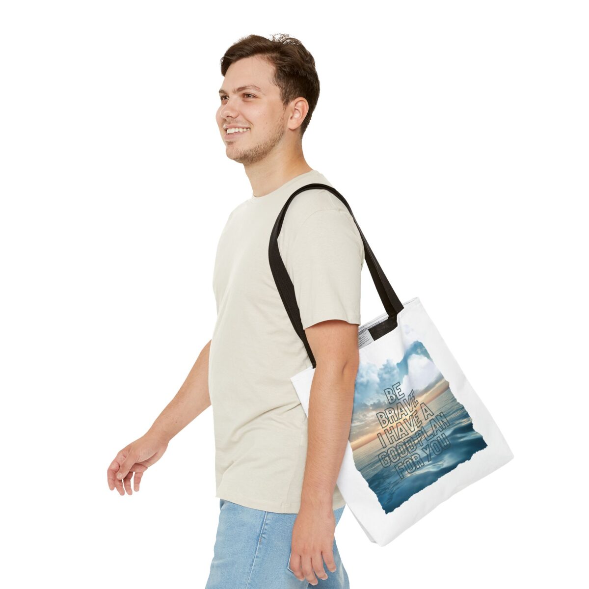 Be brave Tote Bag (AOP) - Image 7