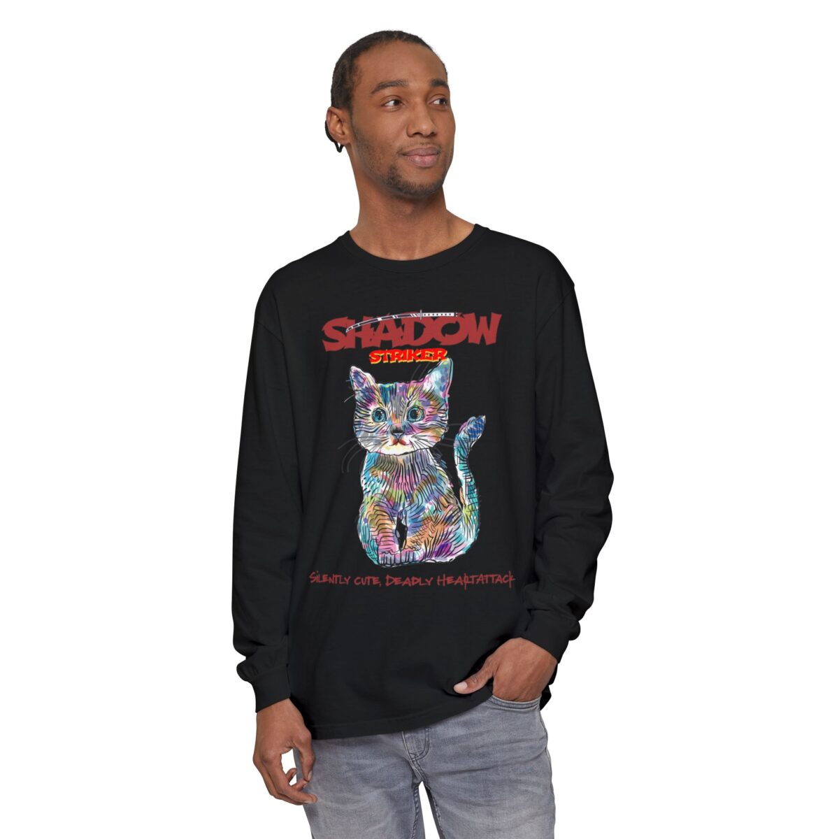 Shadow Striker Unisex Garment-dyed Long Sleeve T-Shirt - Image 51