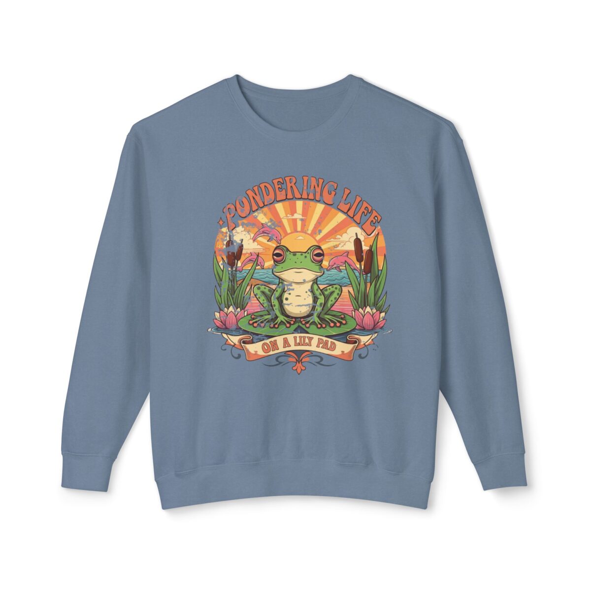 Pondering life Unisex Lightweight Crewneck Sweatshirt - Image 17