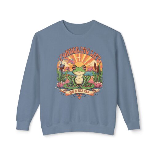 Pondering life Unisex Lightweight Crewneck Sweatshirt - Image 17