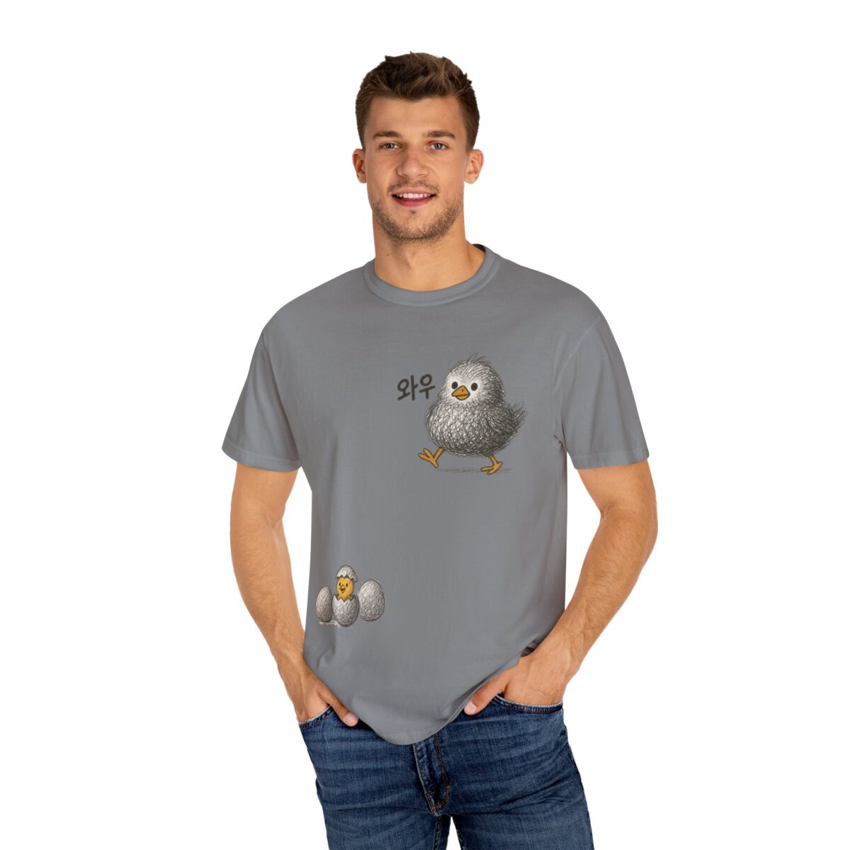 Funny Chick Illustration Unisex T-Shirt - Cute Bird Design for Animal Lovers - Image 12