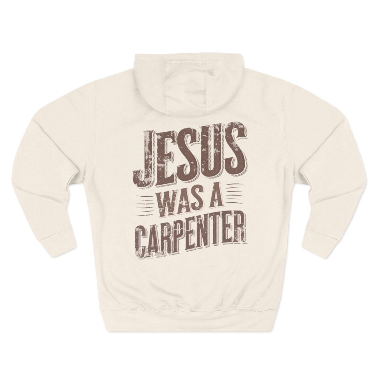 Jesus was a carpenter Three-Panel Fleece Hoodie - Image 18