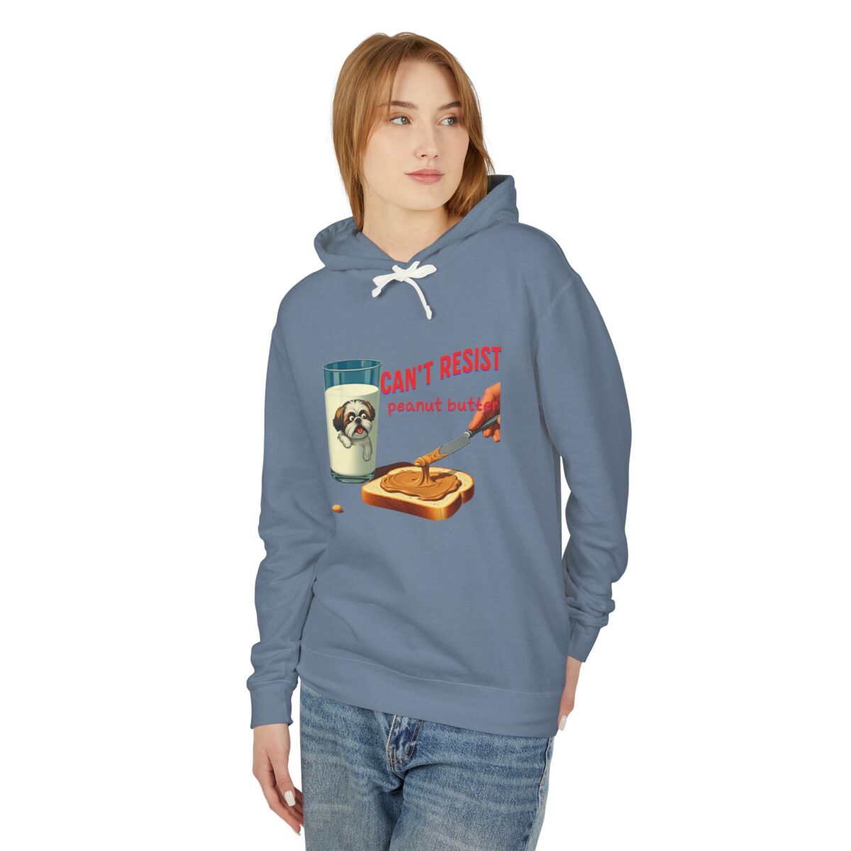 Can't resist peanut butter Unisex Lightweight Hooded Sweatshirt - Image 23