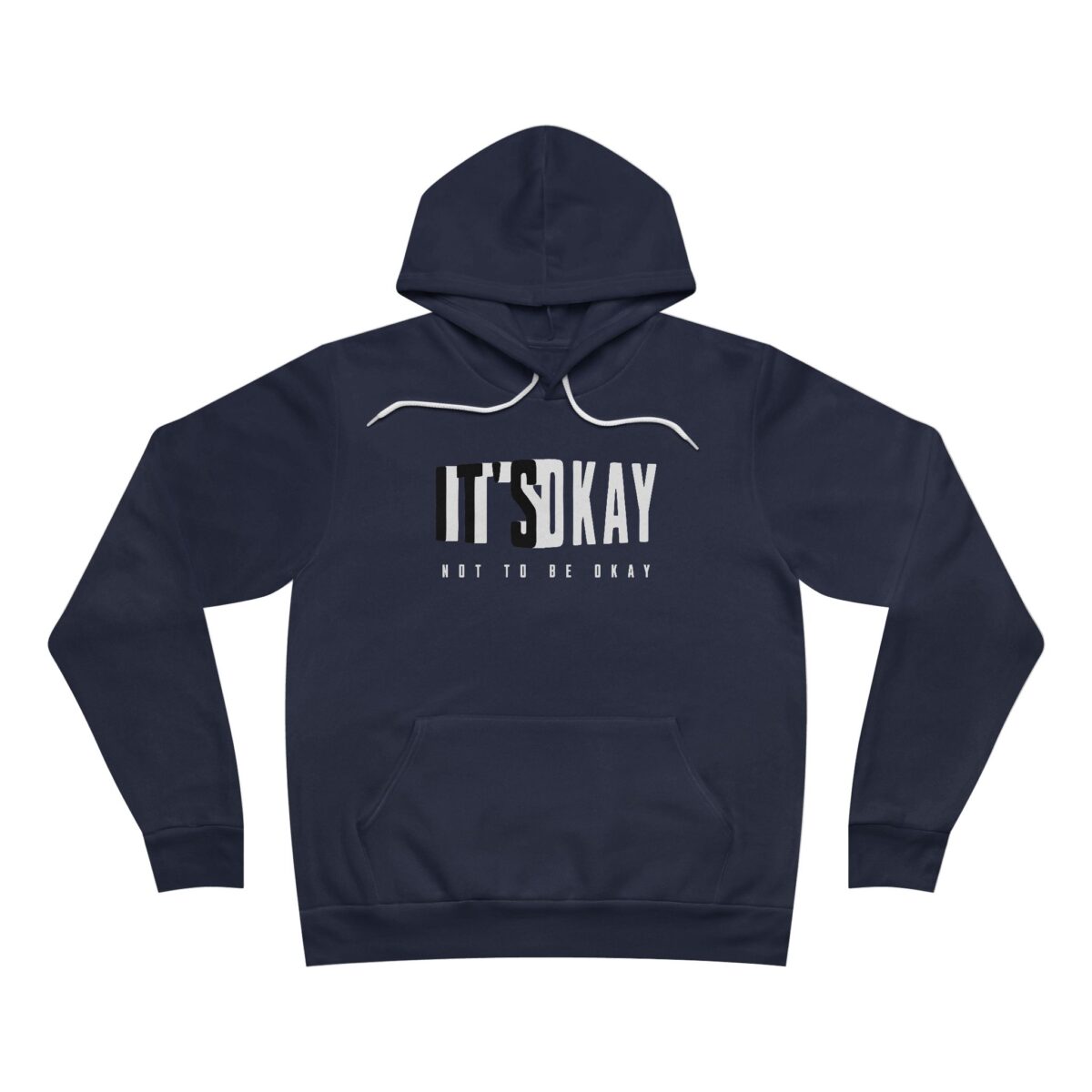 It's okay Unisex Sponge Fleece Pullover Hoodie - Image 7