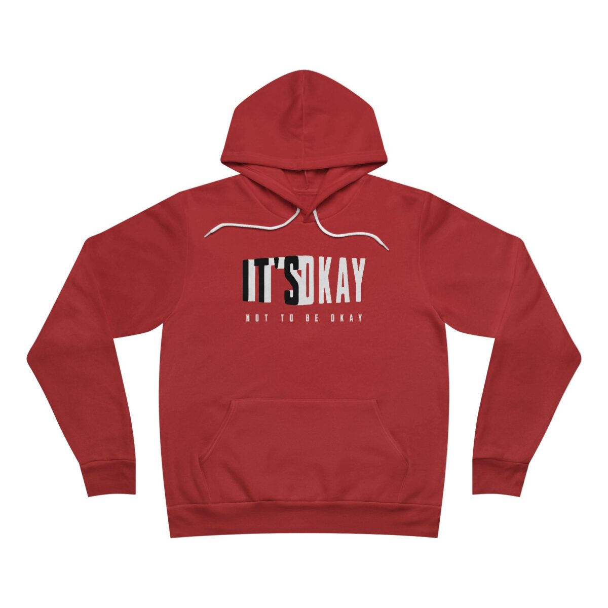 It's okay Unisex Sponge Fleece Pullover Hoodie - Image 9