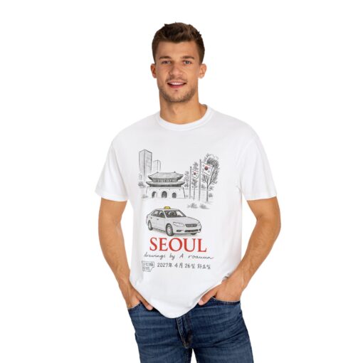 Seoul-Inspired Unisex T-Shirt - Artistic Design for Travelers - Image 4