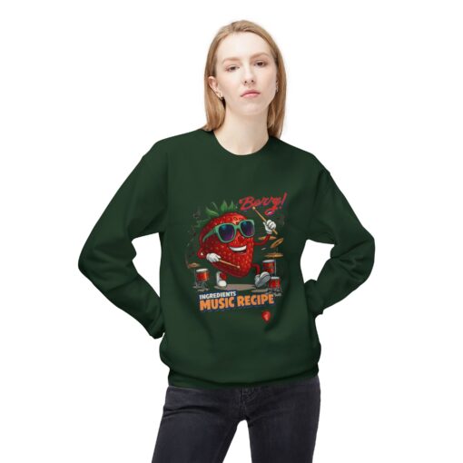 Berry Unisex Midweight Softstyle Fleece Crewneck Sweatshirt - Image 11