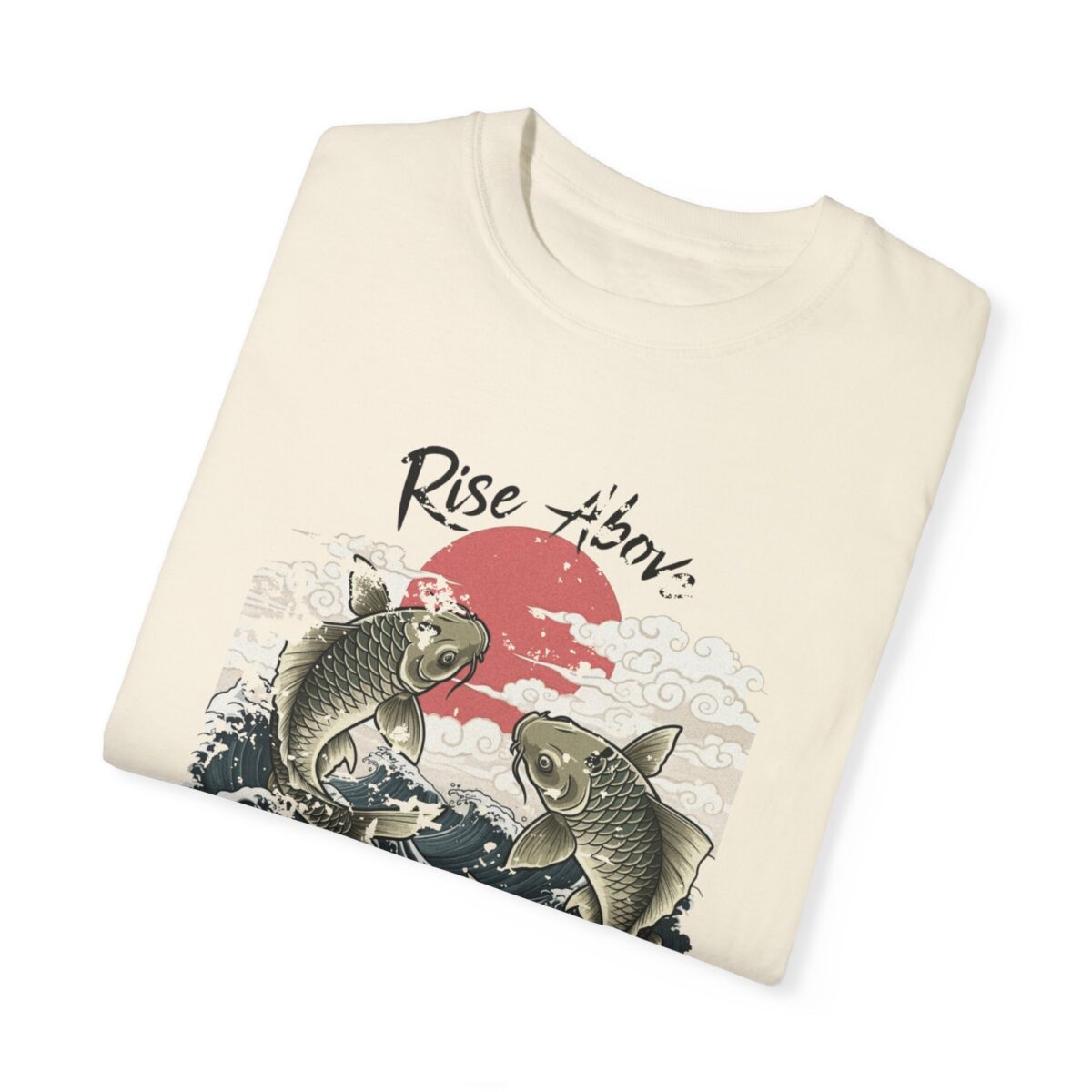 Rise above Unisex Garment-Dyed T-shirt - Image 7