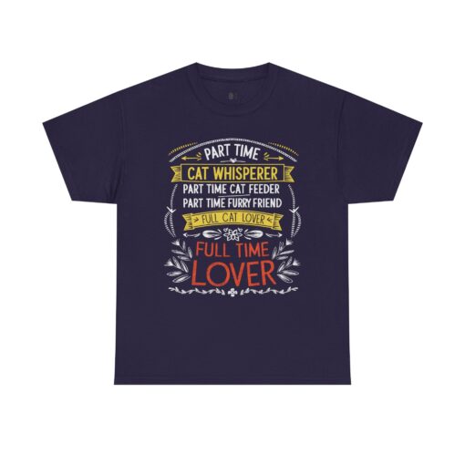 Cat whisperer Unisex Heavy Cotton Tee - Image 9