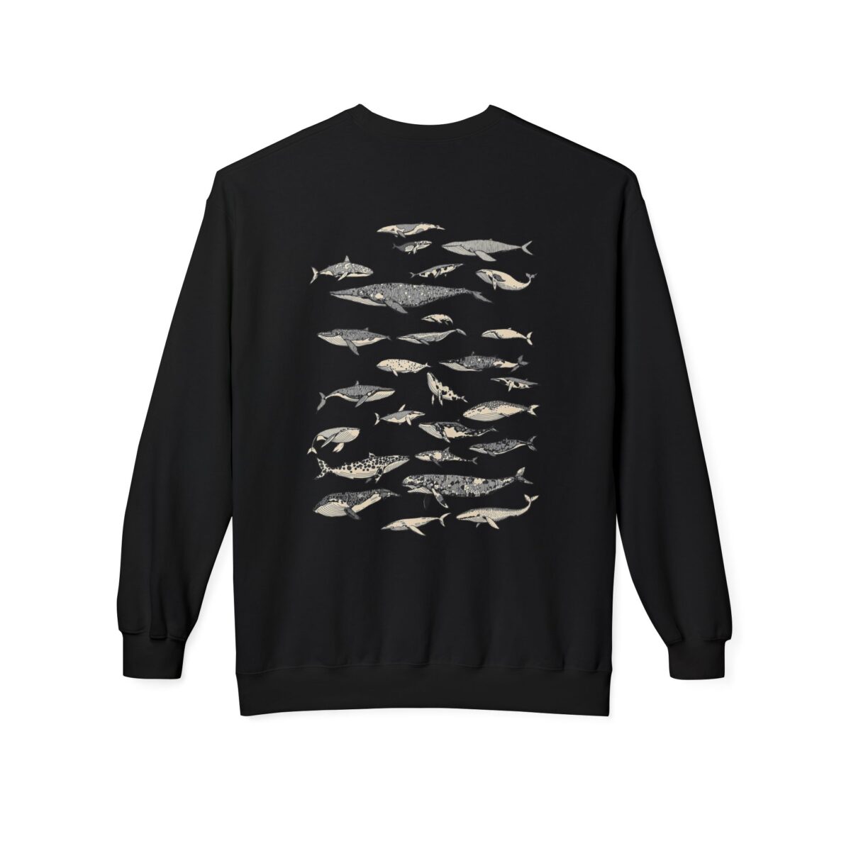 For Whales Unisex Midweight Softstyle Fleece Crewneck Sweatshirt - Image 2