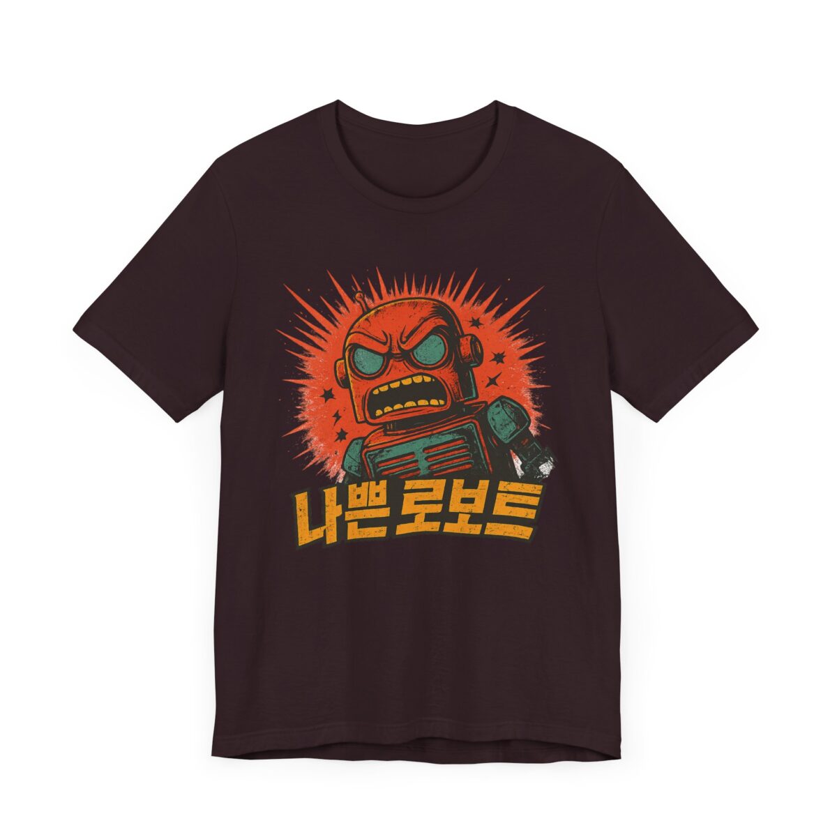 Bad Robot Retro Graphic Tee with Bold Robot Design - Image 11