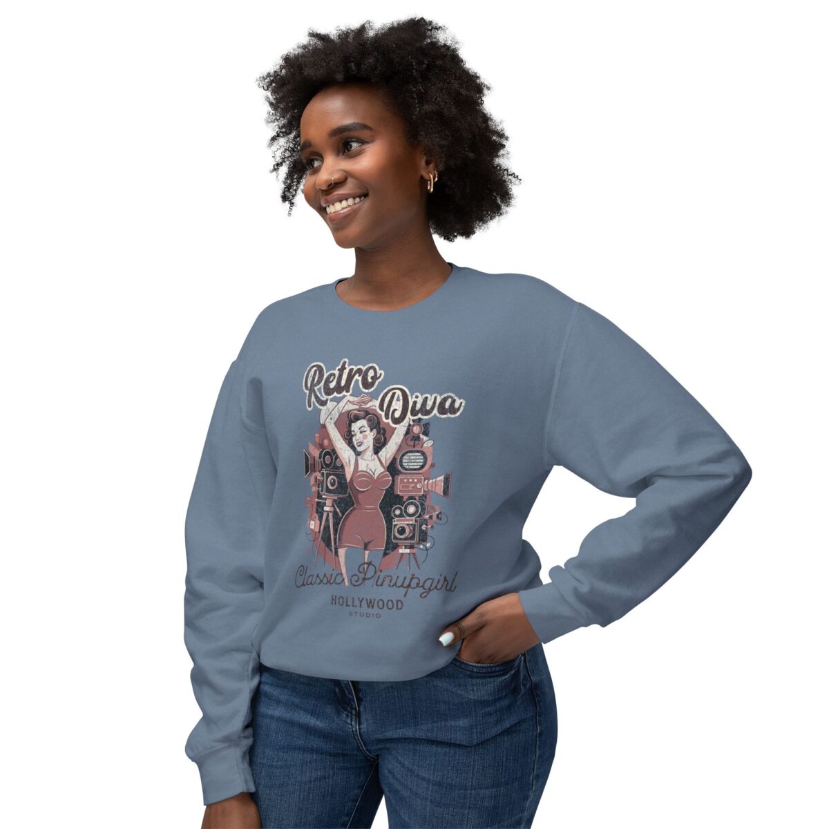 Classic diva Unisex Lightweight Crewneck Sweatshirt - Image 15