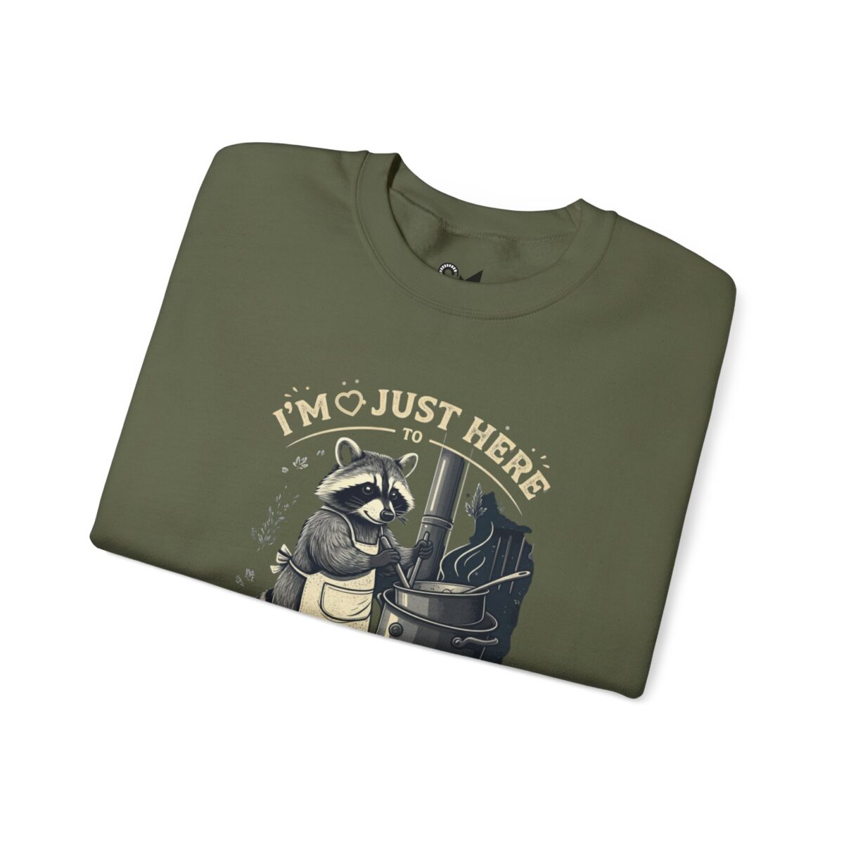 I am just here Unisex Heavy Blend™ Crewneck Sweatshirt - Image 7