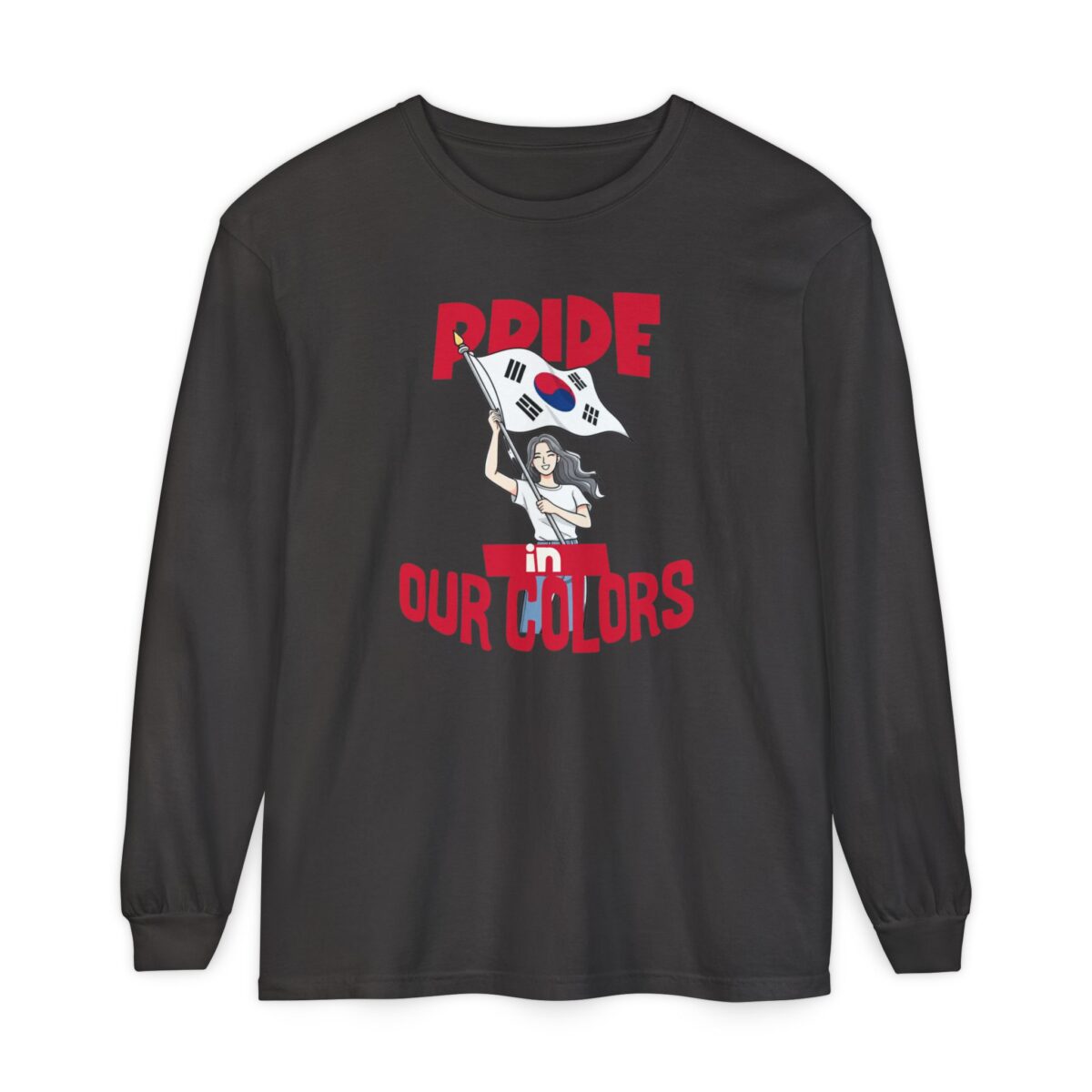 Pride in our colors Unisex Garment-dyed Long Sleeve T-Shirt - Image 9