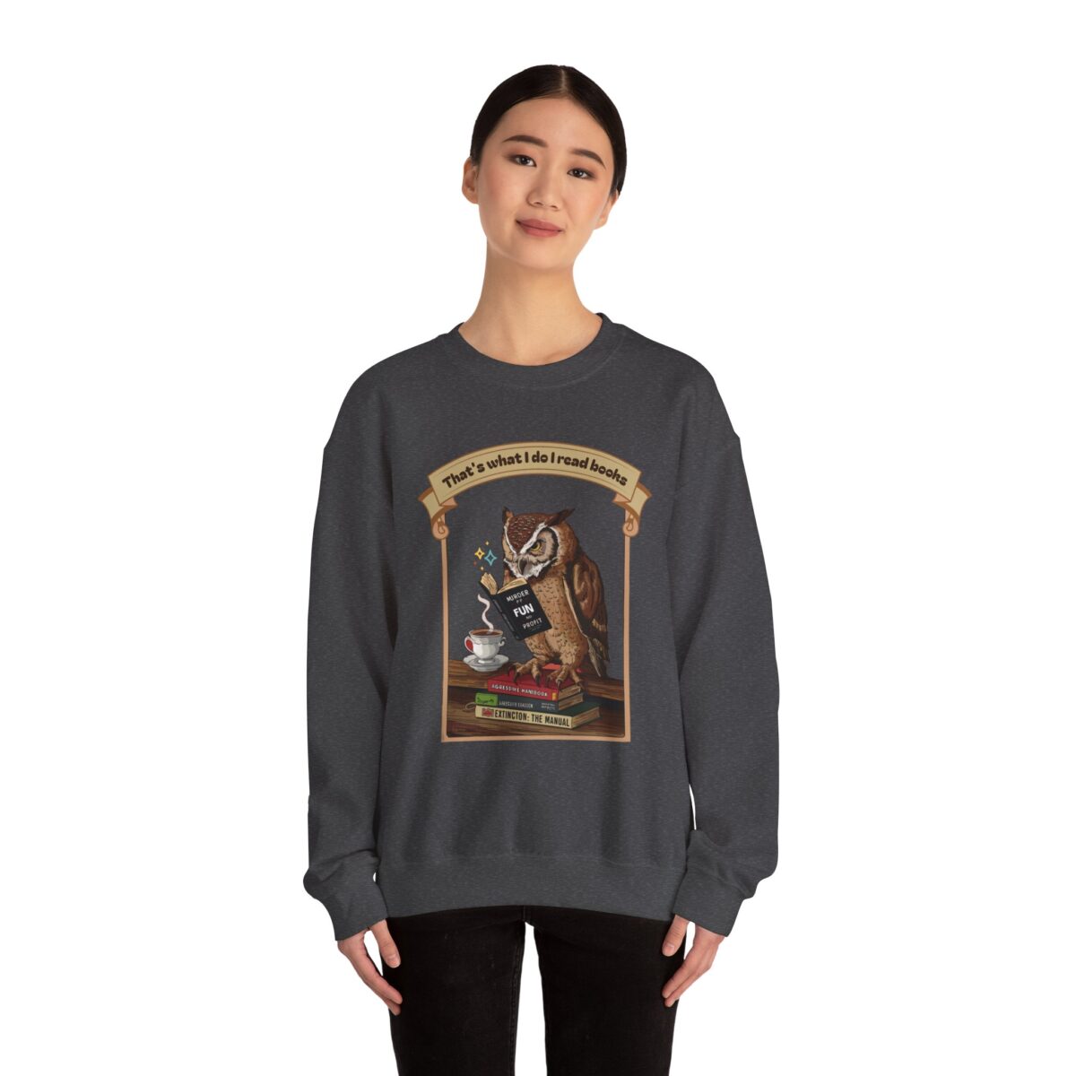 I read books Unisex Heavy Blend™ Crewneck Sweatshirt - Image 32