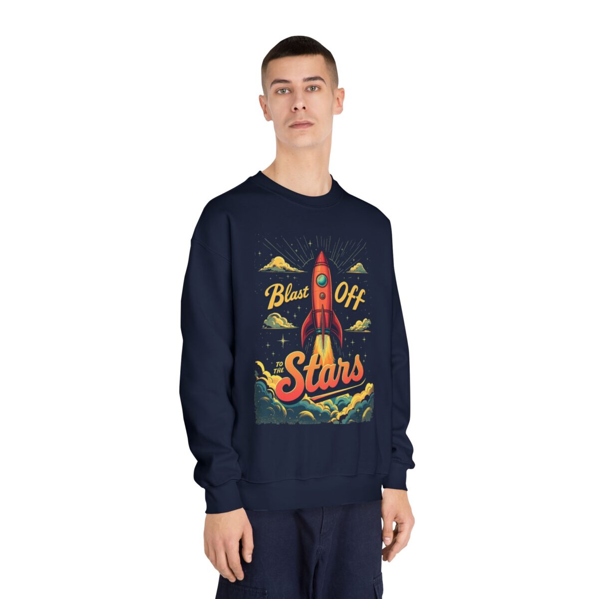 Blast off Unisex DryBlend® Crewneck Sweatshirt - Image 8
