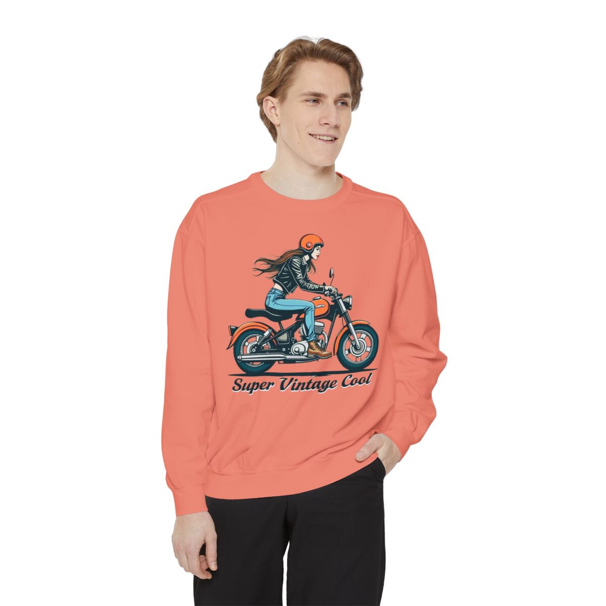 Super vintage cool Unisex Garment-Dyed Sweatshirt - Image 7