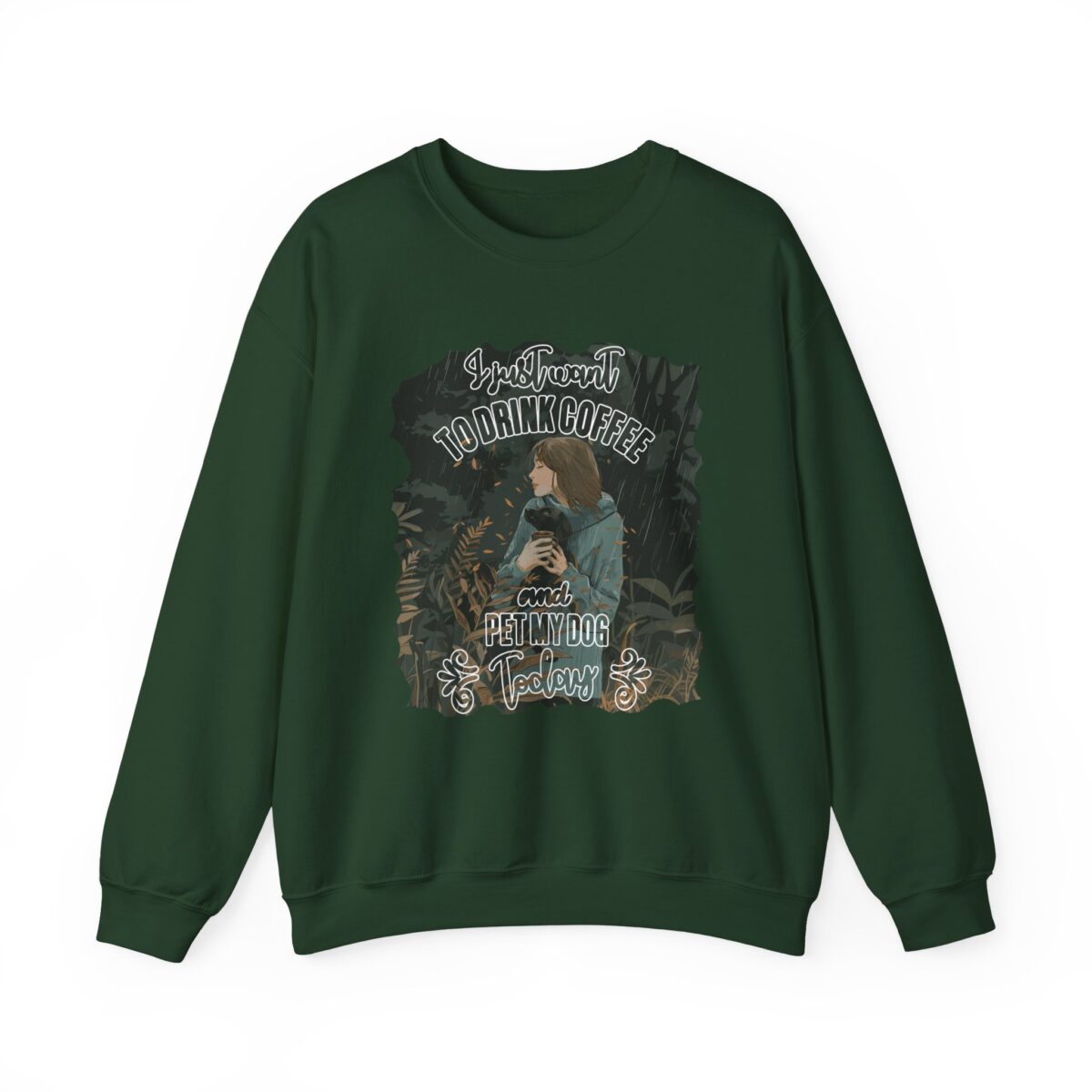 Pet my dog today Unisex Heavy Blend™ Crewneck Sweatshirt - Image 5