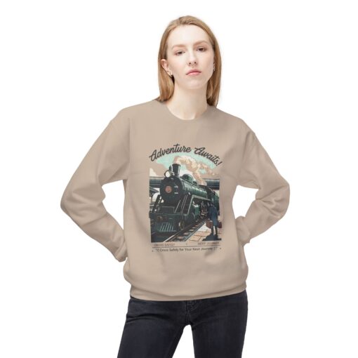 Cross safely Unisex Midweight Softstyle Fleece Crewneck Sweatshirt - Image 7