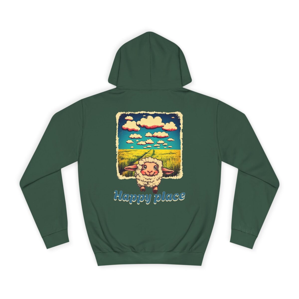Happy place Unisex College Hoodie - Image 22