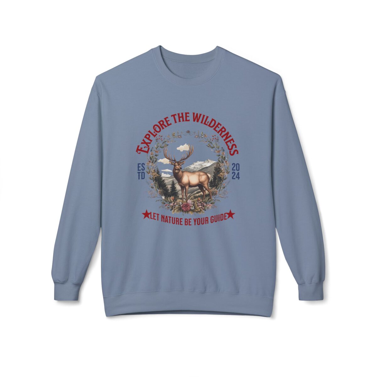 Explore the wilderness Unisex Midweight Softstyle Fleece Crewneck Sweatshirt - Image 17