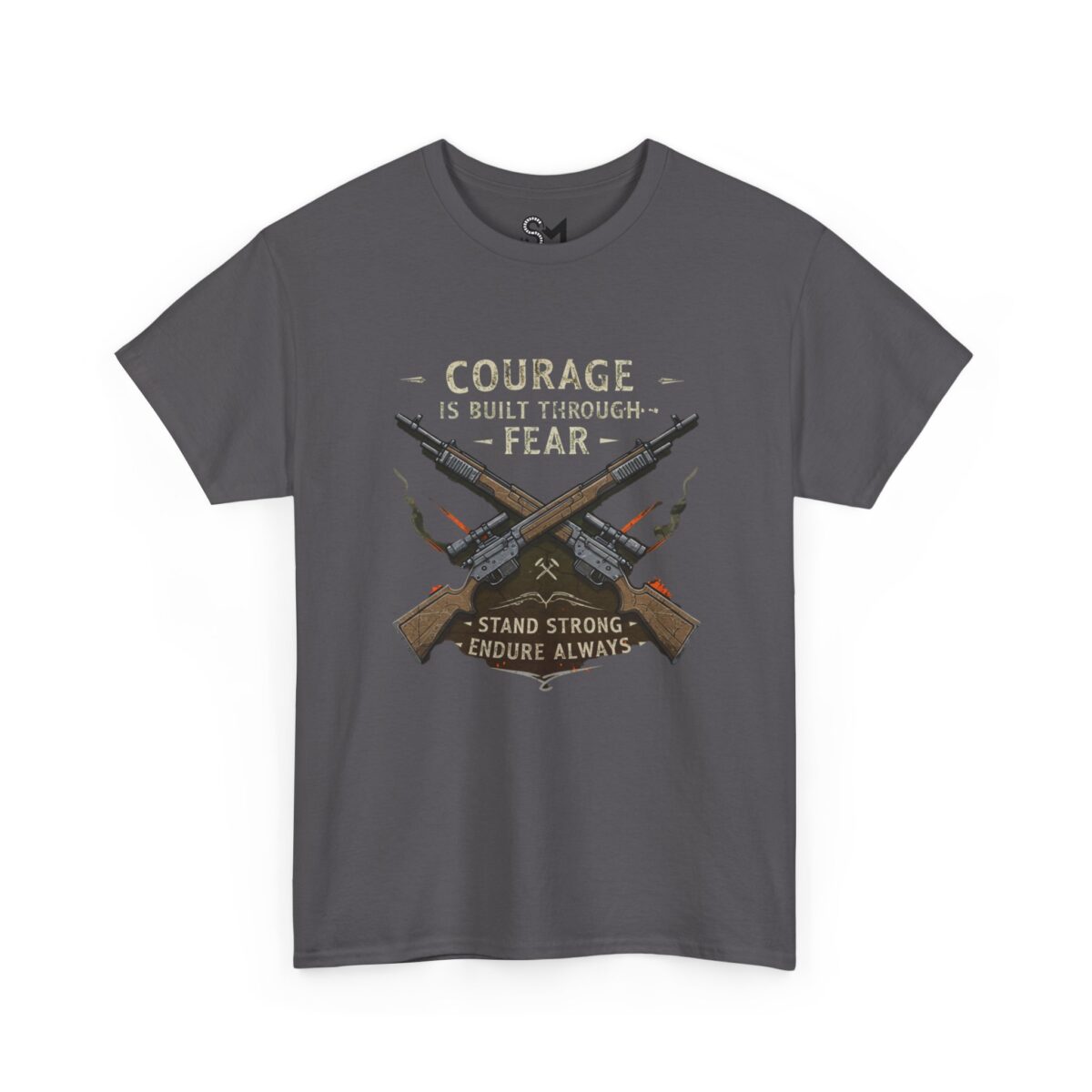 Courage is built through fear Unisex Heavy Cotton Tee - Image 19