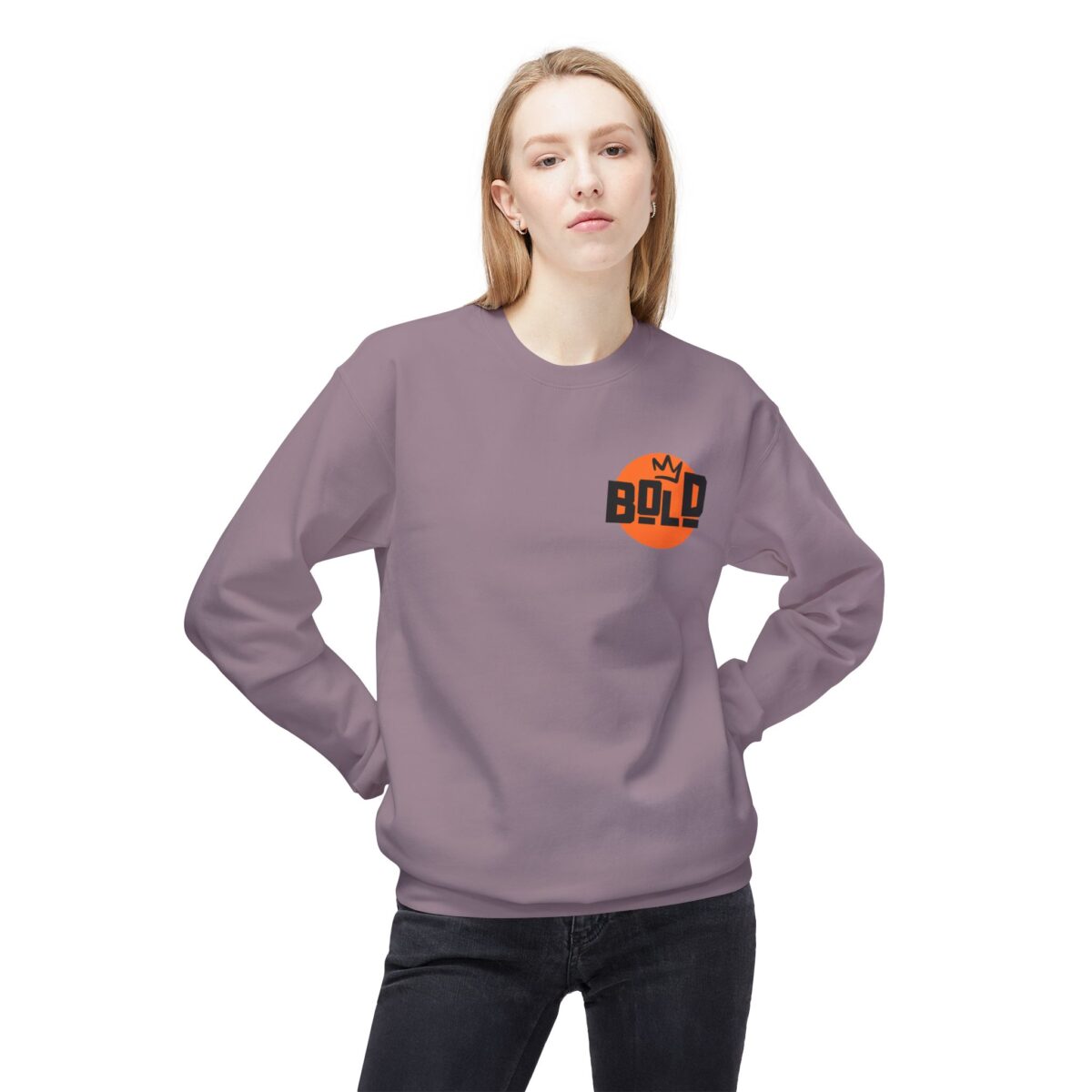 Big Bold Unisex Midweight Softstyle Fleece Crewneck Sweatshirt - Image 47