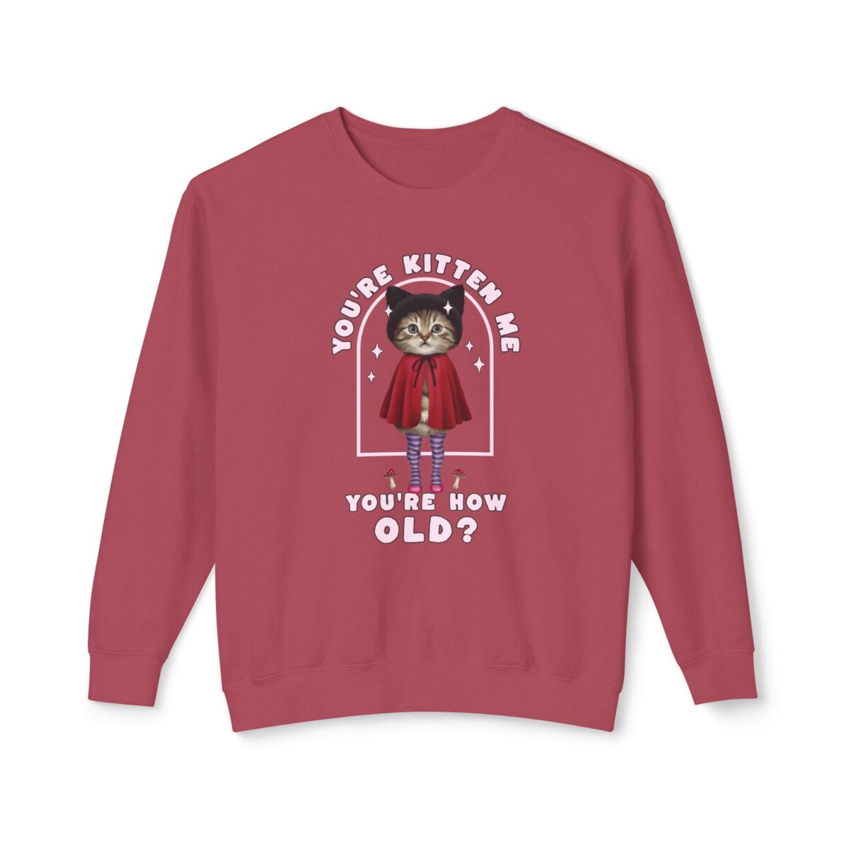 You're kitten me! Unisex Lightweight Crewneck Sweatshirt - Image 41