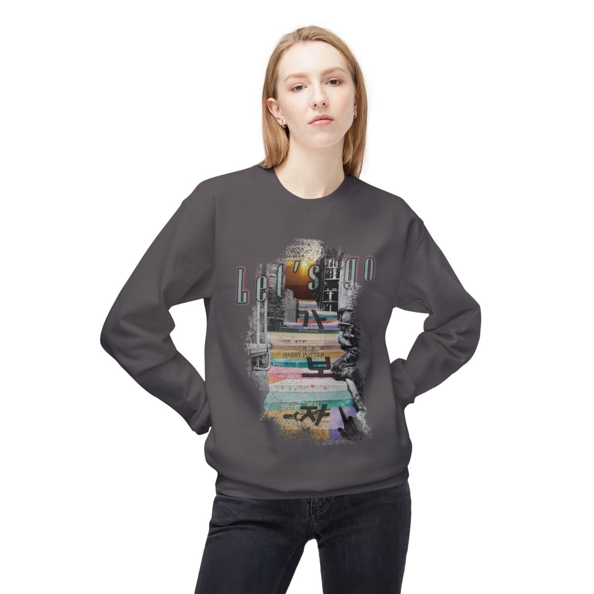 Let's go Unisex Midweight Softstyle Fleece Crewneck Sweatshirt - Image 11