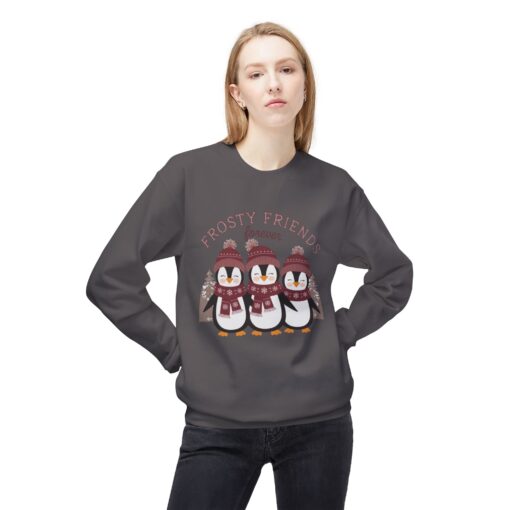 Frosty friends forever  Unisex Midweight Softstyle Fleece Crewneck Sweatshirt - Image 23
