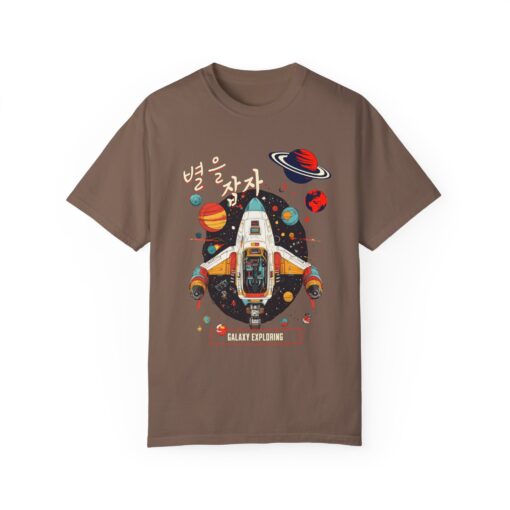 Galaxy Exploring Unisex Garment-Dyed T-Shirt - Space Adventure Vibe