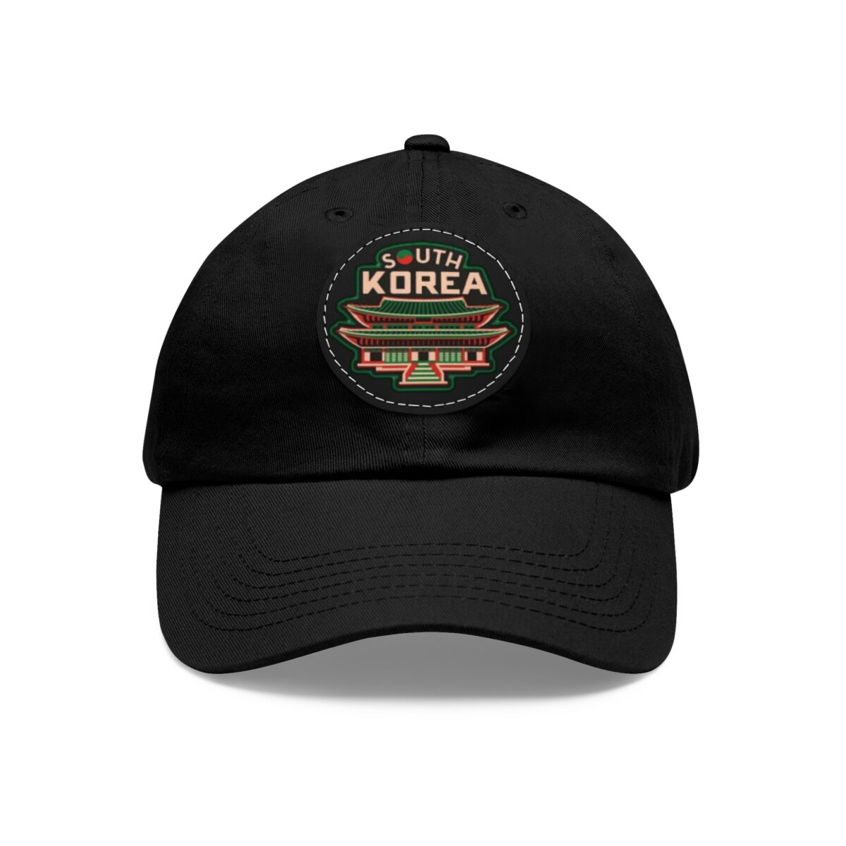 South Korea Hat with Leather Patch (Round)