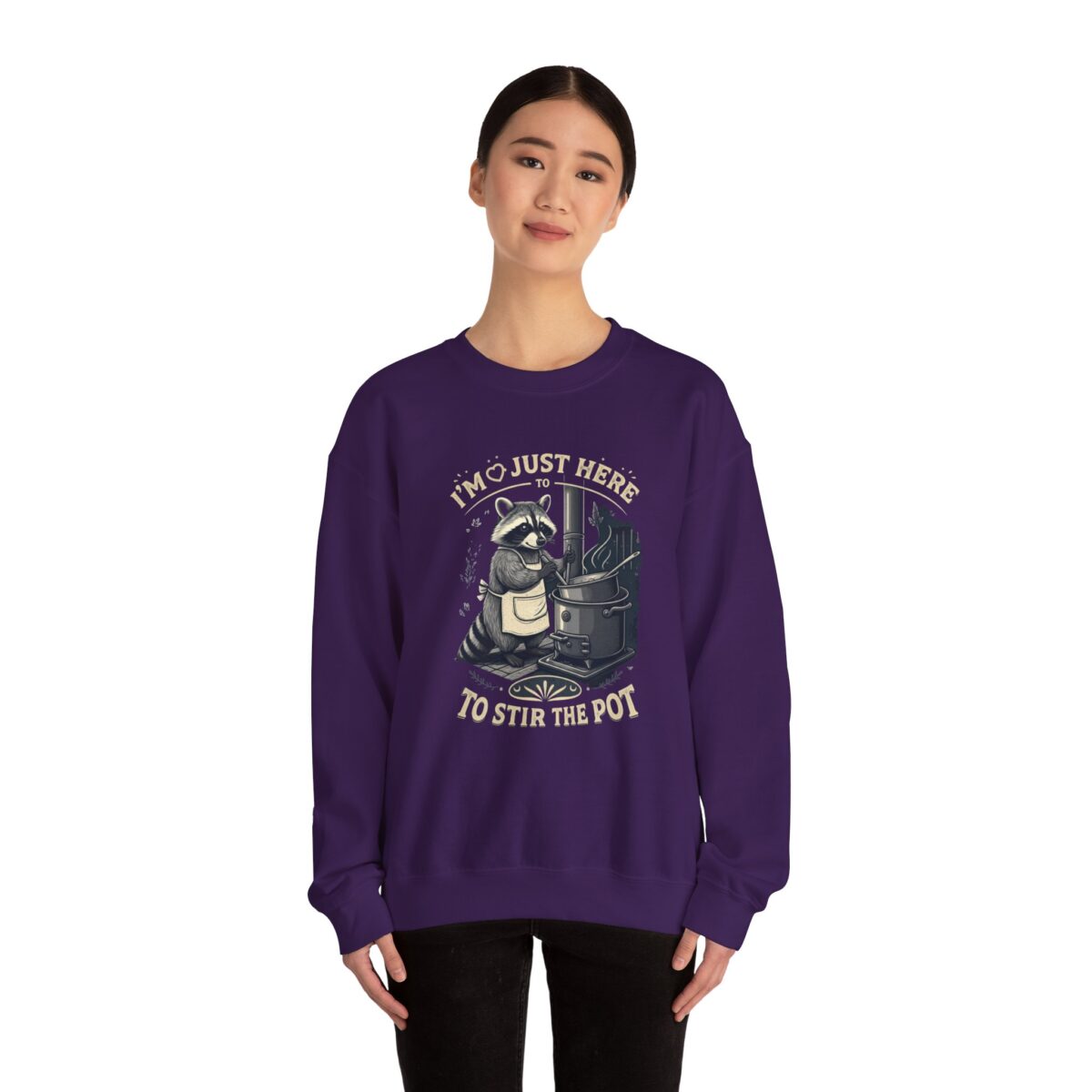 I am just here Unisex Heavy Blend™ Crewneck Sweatshirt - Image 36