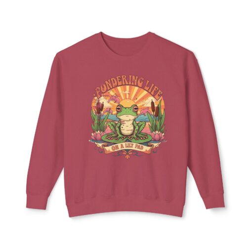 Pondering life Unisex Lightweight Crewneck Sweatshirt - Image 25