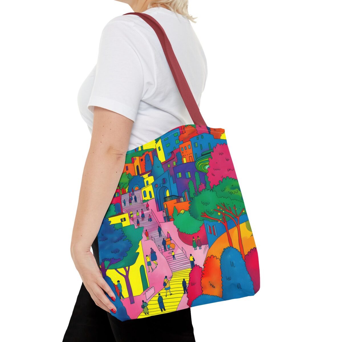 The hillside village in Korea Tote Bag (AOP) - Image 20