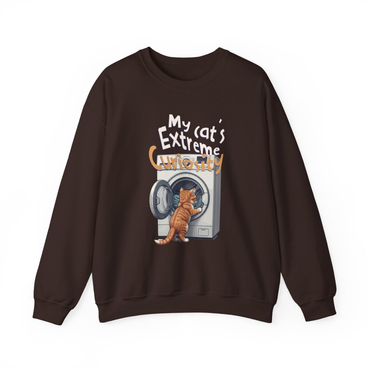 My cat's extreme curiosity Unisex Heavy Blend™ Crewneck Sweatshirt - Image 9