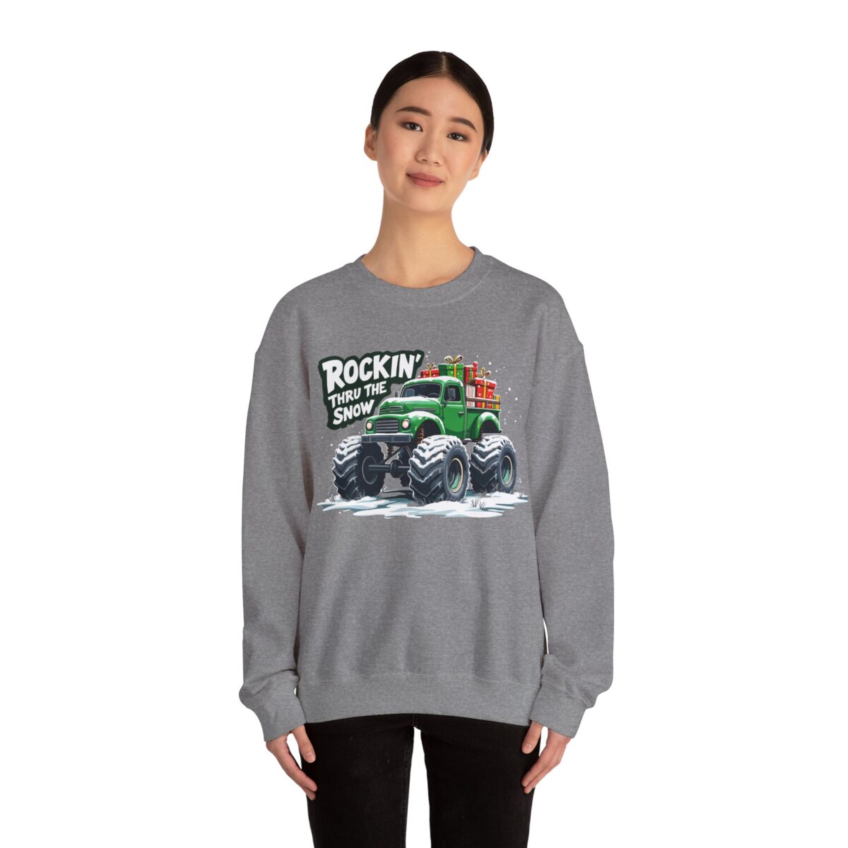 ROCKIN' THRU THE SNOW Unisex Heavy Blend™ Crewneck Sweatshirt - Image 24