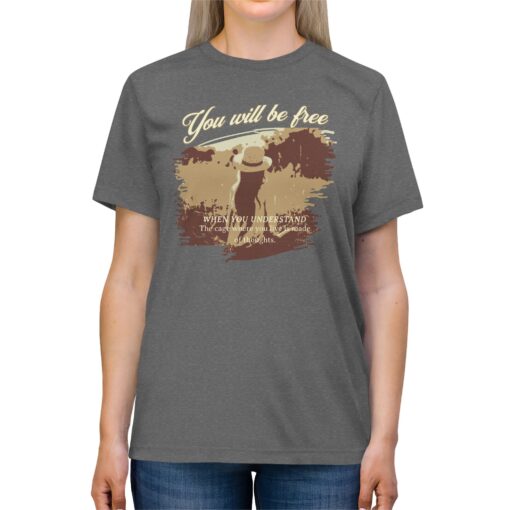 You will be free Unisex Triblend Tee - Image 15