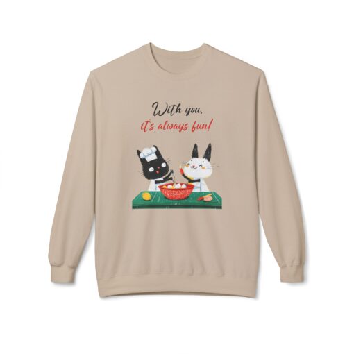 With you it's always fun Unisex Midweight Softstyle Fleece Crewneck Sweatshirt