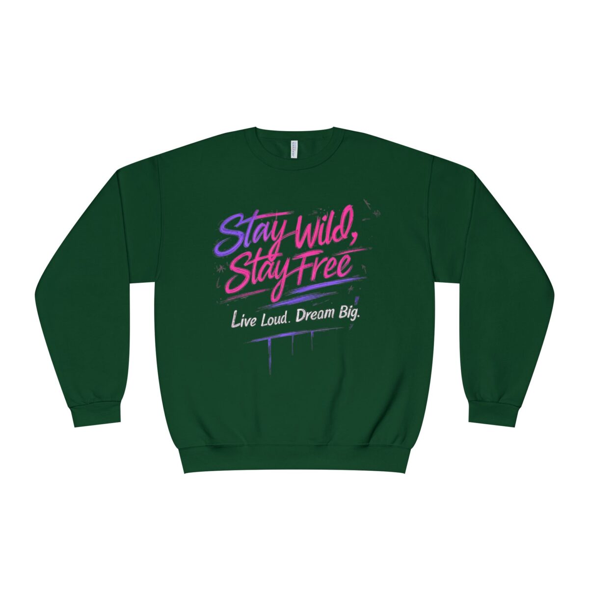 Stay wild Stay free Unisex NuBlend® Crewneck Sweatshirt - Image 9
