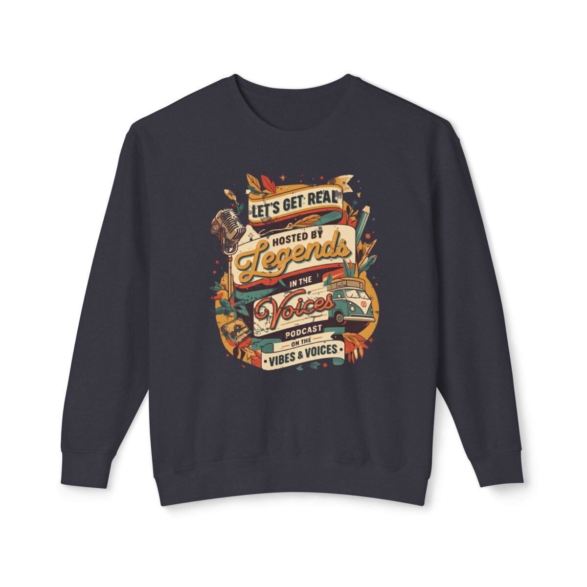 Let's get real Unisex Lightweight Crewneck Sweatshirt - Image 21