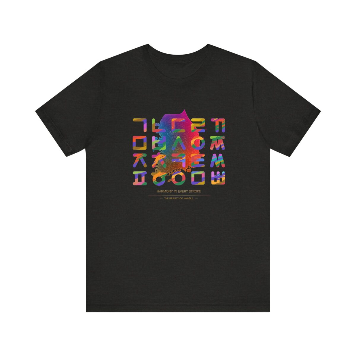 Korean Alphabet Unisex Jersey Short Sleeve Tee - Image 13