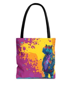 Stylish Hippo Tote Bag (AOP)