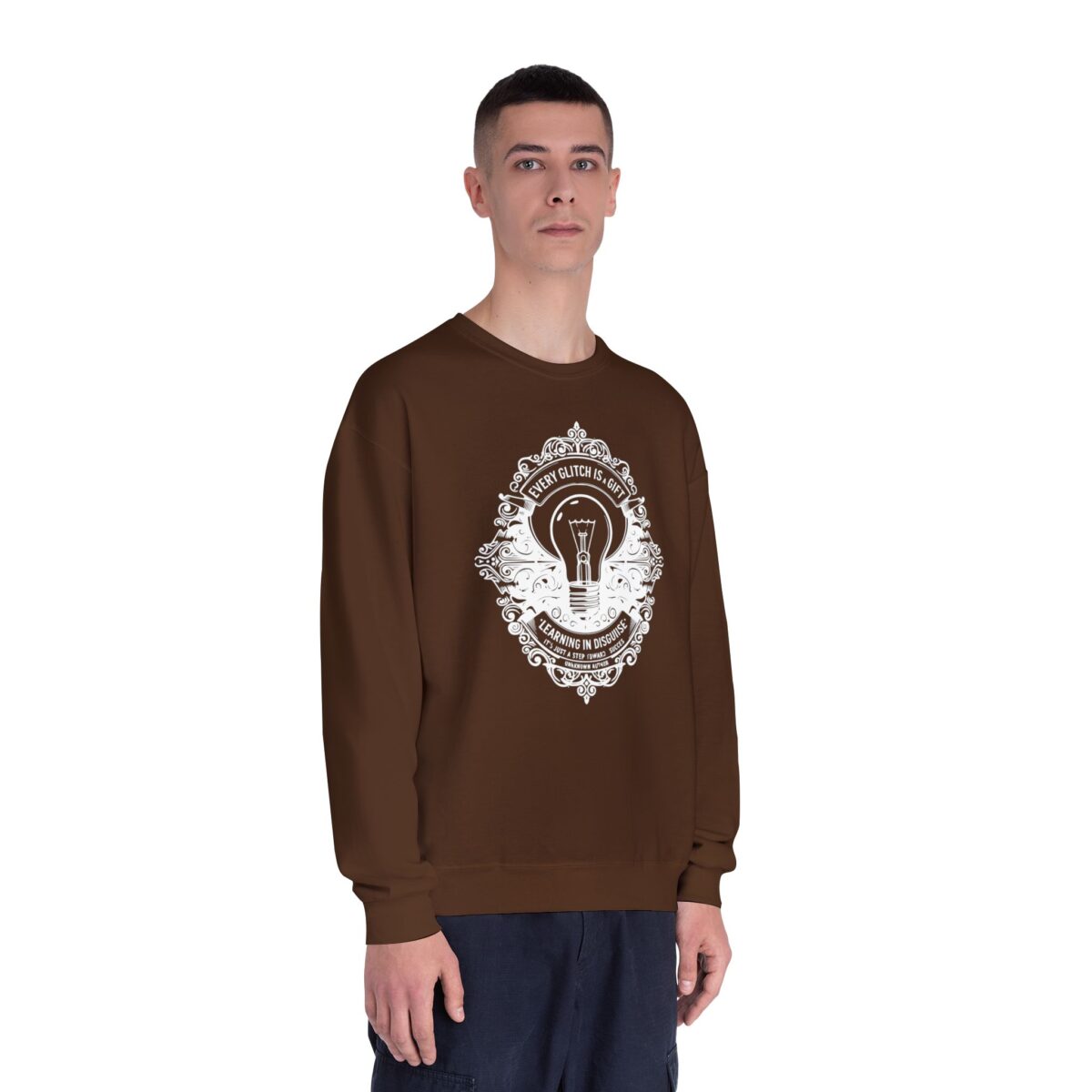 EVERY GLITCH IS A GIFT Unisex NuBlend® Crewneck Sweatshirt - Image 7
